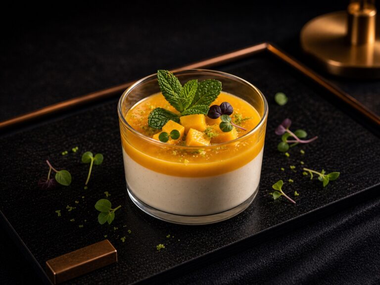 Tonkabohnen-Panna-Cotta