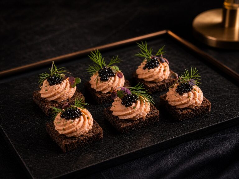 Pumpernickel mit Lachs-Mousse