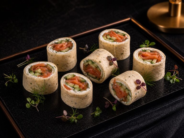 Wraps mit Räucherlachs