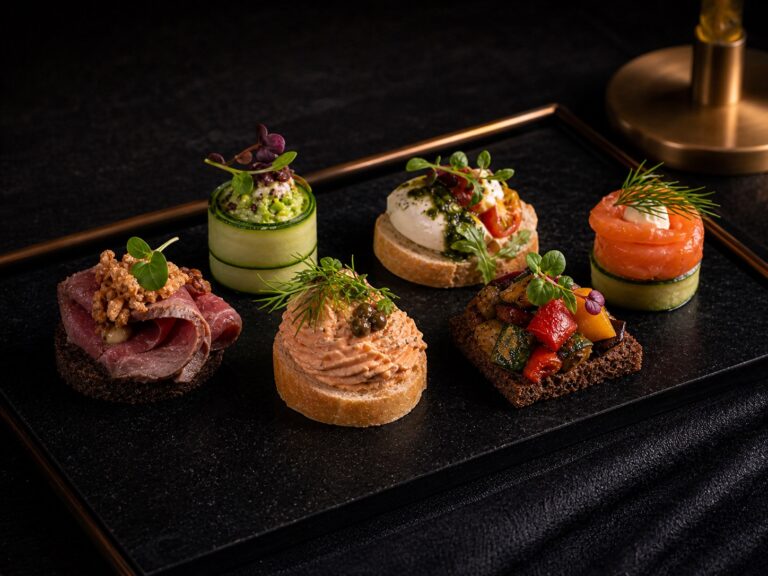 Verschiedene Canapés
