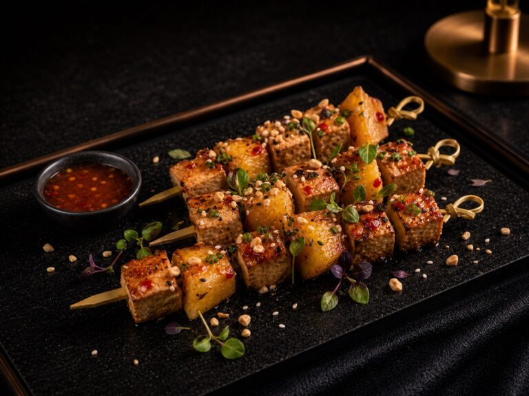Tofu-Ananas-Spieße
